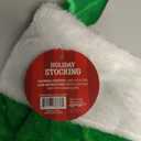 Fluffy Christmas stocking for Gifts, Green