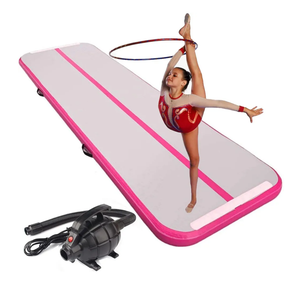 Gymnastics Tumbling Mat 4/6/8 inchs Thickness Mats for Home Use/Gym/Yoga/Training/Cheerleading/Outdoor/Beach/Park with Electric Air Pump