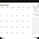 House of Doolittle 2025 Monthly Desk Pad Calendar, Zodiac, 22 x 17 Inches, January - December (HOD167-25)