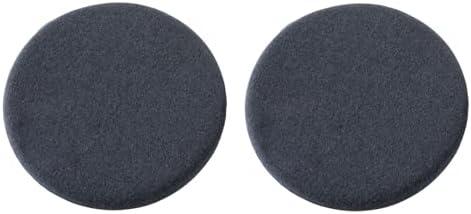 Yaspetala Dark Grey 15 Inch 2 Pack Round Memory Foam Chair Pad for Dining Room, Kitchen, and Office Use, Anti-Slip Round Stool Cushion, Comfortable Seat Cushion with Removable Cover