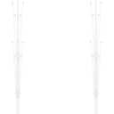 Balloon Column Stand Kit for Floor - Set of 2, Base and Pole,Balloon Tower Backdrop Decoration for Wedding, Birthday Party, or Bachelorette Parties (Balloons not included) (White)