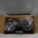 Round Hair Blow Dryer Brush - 1.2 Inch Ceramic Barrel Hair Dryer Brush for Short/Middle Hair, One Step Drying, Volumizing, Straightening and Styling, Negative Ionic Dryer Brush (Black-Golden, 1.2)