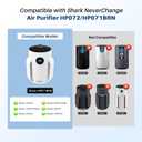 2 Pack HP072 Replacement filter, NeverChange Filter Compatible with Shark