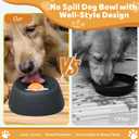 Yipetor Slow Feeder Dog Bowls for Liquid Treat, Entertained Ball-in Bone Broth Dog Lick Bowl, 3/4 Cup Yogurt Pup Lick Toy for Large Medium Small Breeds Dietary Supplement/Post-op Nutrition