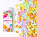 Edible Bunny & Carrot Sprinkles for Cake Decorations, 3.52oz Easter Sprinkles for Cupcakes Topper Baking Cookies Easter Spring Party Supplies Birthday Celebrations (EXP 01/25/28)