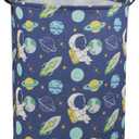 Kids Laundry Hamper,Boys Laundry Basket Collapsible Space Storage Baskets for Home Decor,Office,Toy Organizer,(Astronaut)