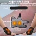 Foot Massager for Neuropathy Plantar Fasciitis Pain Relief, Cordless Heated Vibrating Cloud-Soft Ankle Wrap Feet Massage, Portable 2H Run Time, 6 Heats, 3 Modes, Auto-Off Timer,1 Pair