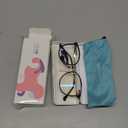 Firmoo Oversized Women Reading Glasses 0.5, Classic Round Frame Computer Reading Glasses Men Reader Eyewear (Black Gold)