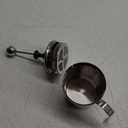 Manual Milk Frother, 14oz/400ml Stainless Steel Milk Foam Maker with Double Mesh Screen Handheld Frothing Pitcher Foamer for Coffee, Latte, Cappuccino, Frappe, Matcha, Hot Chocolate