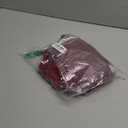 Ofenbuy Women's Mesh Long Sleeve Dress Square Neck Ruched Mini Bodycon Dress Stretch Party Cocktail Dresses Red Size M