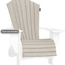 Outdoor All-Weather Patio Chair seat Cushion , Quick Drying Olefin Fabric - Adirondack Chair Cushion for Your Chair-Chair not Included (Beige Morning), 1 Count