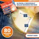 Bramble - Hand Warmers Disposable  Air-Activated Pocket Warmers for Hiking, Skiing, Camping, and Outdoor Activities  Provides Up to 10 Hours of Heat