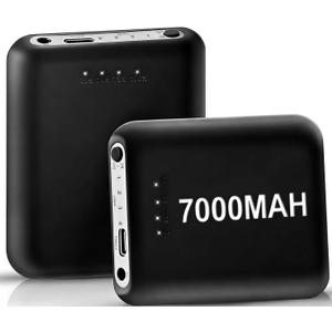 2PCS Rechargeable Batteries 5V 7000mAh for Heated Socks, 4 Heating Settings Large Capacity Replacement Li-Polymer Battery