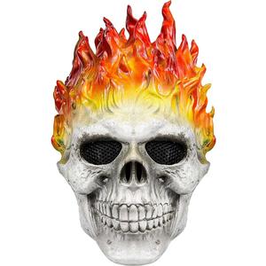 vickkt Halloween Ghost Mask Skull Face Horror Costume Skeleton Adult Latex Full Head Props