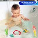 18 Pcs Diving Pool Toys for Kids Ages 3-12 Set with Storage Bag,Pool Games Summer Swim Water Sinking Mermaid Toys