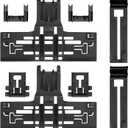 Upgraded W10546503 WPW10546503 Dishwasher Top Rack Adjuster kit Fit for Kitchen-aid Dishwasher Parts Upper Rack, with W10195840 & W10195839 & W10250160 for Whirl-pool ken-more Dishwasher by AMI PARTS