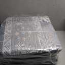 FlyDOIT Vintage Area Rugs for Living Room, 8x10 Grey Floral Medallion Washable Rug for Bedroom, Faux Wool Ultra Soft Retro Accent Rug, Non Slip Indoor Carpet for Kitchen Office Dining Room Decor