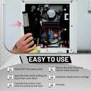 LemonRoad Replacement Filter Compatible with RV Hot Water Heater Replacement Part, Filtration System Reduces Scale & Sediment with Stainless Steel Mesh, Leak-proof Seal Ring (Only Filter)