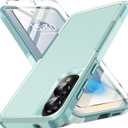 for Samsung Galaxy S25 Edge Case with Screen Protector, [Military Grade Drop Protection] Dual Layer Heavy Duty Shockproof Protective Phone Case for Samsung S25 Edge (Mint Green)