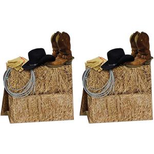 3-D Western Centerpiece Party Accessory (1 Count) (1/Pkg) (Pack of 2)