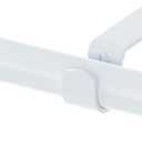 Small Curtain Rods for Windows 30" to 60" 5/8 Inch Standard Decorative White Curtain Rod with Brackets Easy to Install for Bedroom Living room Kitchen