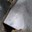 42x96 Inch White Sliding Barn Door Slab with 7ft Hardware Kit Included, 5-Panel, MDF Wood Panel Covered with Water-Proof Scratch-Proof PVC Surface, Simple DIY Assembly