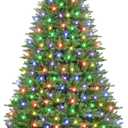 Garvee 6 ft Artificial Christmas Tree Prelit, PVC Xmas Tree with 1309 Branch Tips, 450 Dual-Color LED Lights & Foldable Base, for Holiday, Party, Christmas Decorations, Green