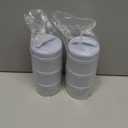 Termichy Stackable Formula Dispenser Portable Milk Powder Container, 2 Pack, Misty Blue