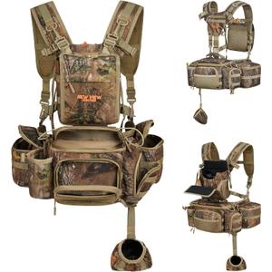 NEW VIEW Hunting Fanny Waist Pack for Men, Camo Waist Pack for Hunter, Fanny Hunting Backpack with Rifle & Bow Holder