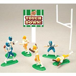 Miniature Football Players Party Cake/Cupcake Decoration Topper Kit