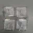 VIS'V Adhesive Hooks, Metal Shower Wall Stick on Hooks, Waterproof, 2 Extra Adhesive Strips, White, 4 Pcs