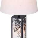 Coy, ITL2138B26BK, MBK Color, 2 Lt Table Lamp, Neutral Fabric