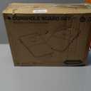 ROPODA Portable Cornhole Board Set,24 x 16 in Corn Hole Games for Adults with 8 Bean Bags, Lightweight Aluminum Alloy Edging Cornhole Set for Outdoor GamesBeach and Tailgates. (Black)