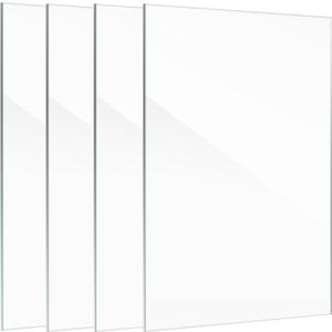 Lyeasw 5x7 Glass Replacement Sheets for Picture Frame Set of 4, 5 by 7 Real High-Definition Glass Cover