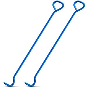 Therwen 2 Pcs Manhole Cover Hook 42" Made with 5/8" Hex Alloy Steel Rigid Heavy Duty Manhole Hook Versatile Lifter with Rotated Handle for Storm Drains Septic Tank Lids Puller Moving