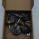 2.0 Inch Antique Caster Wheels, Furniture Caster 5/16 Inch x 1-1/2 Inch (8 x 38mm) for Furniture Sofa Chair Cabinet Set of 4