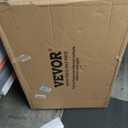 VEVOR Utility Service Cart, 2 Shelf 550LBS Heavy Duty Plastic Rolling Utility Cart with 360 Swivel Wheels (2 with Brakes), Large Lipped Shelf, Ergonomic Storage Handle for Warehouse/Garage/Cleaning