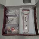 Philips Epilator Series 8000, Wet & Dry, 3-in-1 with Shaver & Trimmer Attachments for Women, 8 Accessories Included, BRE720/14 (White)