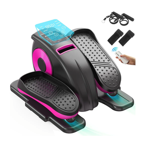Under Desk Elliptical Machine, Ellipse Leg Exerciser as Seen on TV for Seniors with 12 Speeds, Mini Electric Seated Eclipse Exercise Training, Quiet & Portable Pedal Exerciser with Remote Control