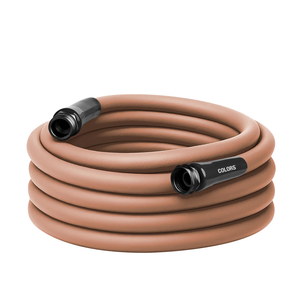 Flexzilla Colors Garden Hose 5/8 in. x 50 ft., Lightweight All-Weather Water Hose, Durable and Flexible, Leak-Free Connections, Red Clay