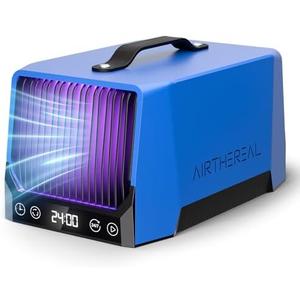 Airthereal DA25 Desktop Ozone Generator, 60,000mg/h High Capacity Odor Eliminator for Smoke, VOCs and Pet Odors, Portable Ozone Machine for Home, Garage & Car, Cover up to 5,000 sq. ft (Blue)