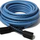 LULUW 50FT 1/4-inch High Pressure Washer Hose,3600PSI M22 14mm Replacement Power Washer Hose for Most Brands, Blue