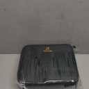 Relavel Travel Makeup Train Case Makeup Cosmetic Case Organizer Portable Artist Storage Bag with Adjustable Dividers for Cosmetics Makeup Brushes Toiletry Jewelry Digital Accessories Black (Small)