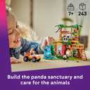 LEGO Friends Panda Sanctuary Animal Care Building Toy - Playset for Girls & Boys, Ages 7+ - Gift Idea for Birthdays - W/ 2 Minifigures & Panda Toys - 42648