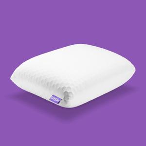 Purple Harmony Anywhere Pillow - Travel/On-The-Go, Hex Grid & Talalay Latex Core - No Pressure Support, Stays Cool, Compact & Lightweight for Easy Travel