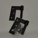 SteelTek Jamb Pintel 1" Offset (Sold as Pair), 304 Stainless Steel, Powder Coated Black