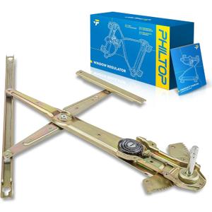 PHILTOP Front Left Driver Side Manual Window Regulator only Compatible with 1992-1995 Honda Civic Replaces 740-448
