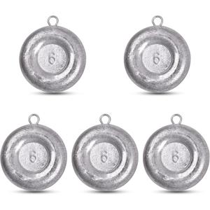 Disc Sinkers Fishing Weights,Coin Sinkers Weights Saltwater Surf Fishing Weights Catfishing Gear Tackle 6oz 6 pack Disc Sinkers Fishing Weights,Coin Sinkers Weights Saltwater Surf Fishing Weights Catfishing Gear Tackle 6oz 6 pack