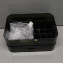 MIUOPUR Makeup Organizer with Stackable Drawers, Bathroom Vanity Organizers and Storage, Ideal for Desk and Dresser Countertops, Great for Cosmetics, skincare, Lipsticks, Nail Care -Green (1 Tray + 1 Drawer)