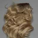 RENERSHOW Short Platinum Blonde Wave Curly Wigs for White Women Layered Ombre Light Blonde Wavy Bob Wig with Dark Roots Medium Length Puffy Synthetic Daily Party Wig